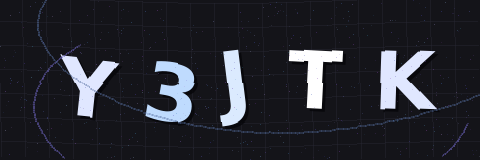 Verification image containing five characters